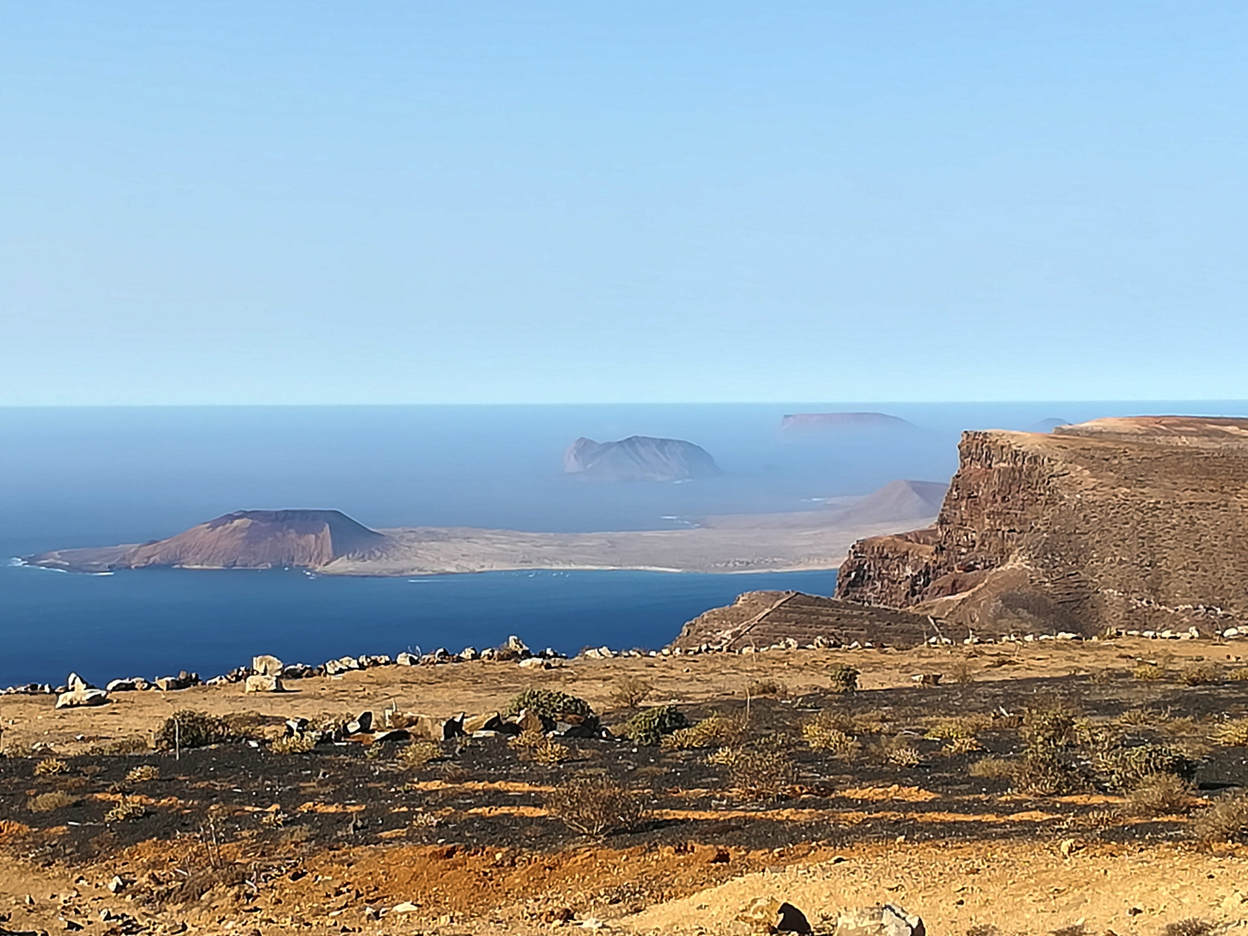 La restauración de Famara mitigará la desertificación que sufre la isla. Imagen cedida